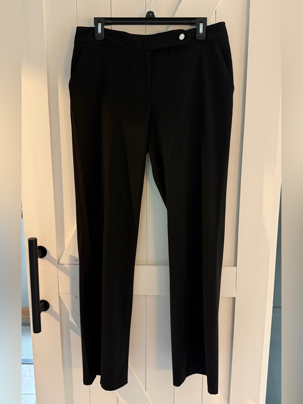 Calvin Klein Black Straight-Leg Dress Pants